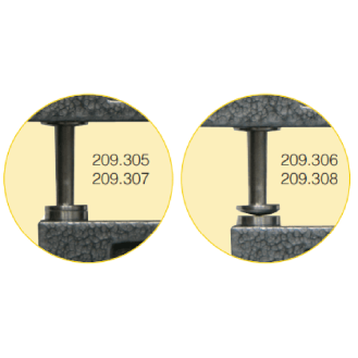 Dicken-Messgerät mit Anlifthebel 0-10mm und Ausladung 120mm, Messflächen gewölbt-Beschreibung lesen