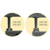 Dicken-Messgerät mit schielßende Feder 0-25mm und Ausladung 25mm