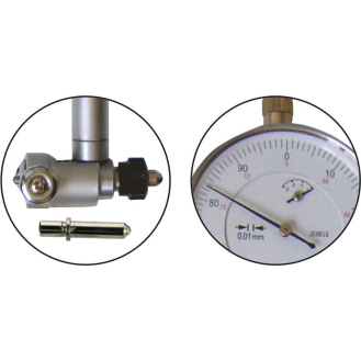 Dicken-Messgerät mit Anlifthebel 0-10mm, Ausladung 30mm und Teller Ø10mm-Beschreibung lesen