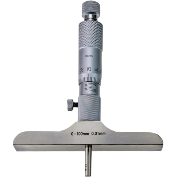 Tiefen-Messschraube 0-300mm und Messflächen flach-Beschreibung lesen