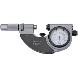 Bügelmessschraube mit Feinzeiger ± 4mm 0-25mm und Messkraft 5-10N-Beschreibung lesen