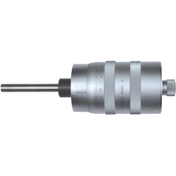 Einbaumessschraube mit Großtrommel 0-50mm und Ablesung 0,002mm-Beschreibung lesen
