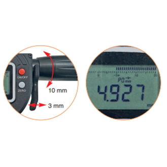 Digital-Pistolen-Dreipunkt-Schnellmessgerät Satz 6,0-12,0mm, 3 Stück-Beschreibung lesen