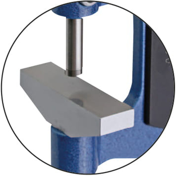 Bügelmessschraube zur Messung von Blechdicken 0-25mm mit Ablesung 0,01mm-Beschreibung lesen