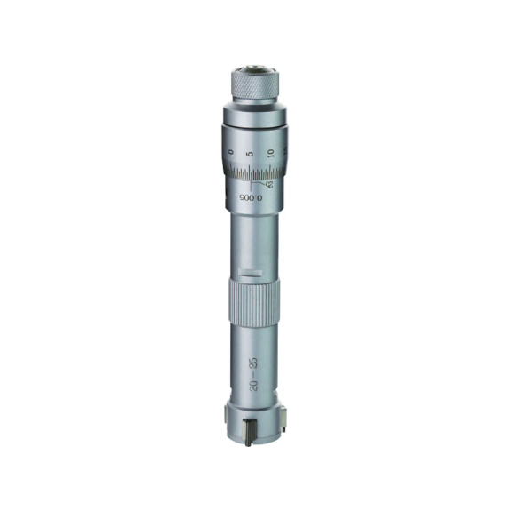 Micromètre intérieur à trois points adapté à la mesure de trous borgnes 20-25 mm et avec extension 150xØ16,7 mm-Lire la description