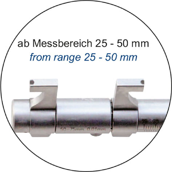 Dreipunkt-Innenmessschraube 175-200mm für Sacklochbohrungen Dreipunkt-Innenmessschraube 175-200mm für Sacklochbohrungen-Beschreibung lesen