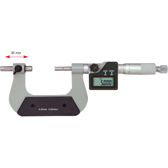 Digital Universal-Bügelmessschraube mit verschiebbarem Amboss, um 30mm 125-150mm-Beschreibung lesen