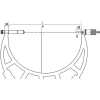 Bügelmessschraube mit großem Messbereich 800-900mm und Spindelsteigung 1mm