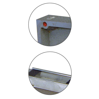 Präzisions-Rahmen-Wasserwaage mit prismatischer Sohle und Längs- und Querlibelle 200x200mm und Ablesung 0,1mm-Beschreibung lesen
