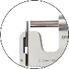 Einbaumessschraube 0-25mm mit planparallel Messfläche