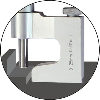 Einbaumessschraube 0-25mm mit planparallel Messfläche