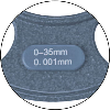 Tiefen-Messschraube 0-100mm und Messflächen gewölbt