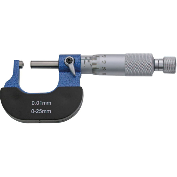 Rohrwanddicken-Messschraube 0-25mm und Messflächen ballig+flach-Beschreibung lesen