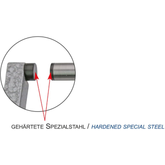 Bügelmessschraube mit Hartmetall-Prisma zum Messen von Drei- oder Fünfkant-Werkstücken 45-65mm-Beschreibung lesen