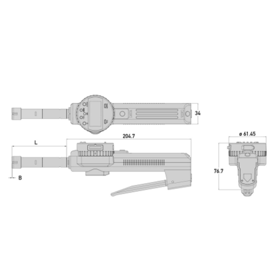 Digital-Pistolen-Dreipunkt-Schnellmessgerät Satz 50-100mm, 4 Stück Digital-Pistolen-Dreipunkt-Schnellmessgerät Satz 50-100mm, 4 Stück-Beschreibung lesen