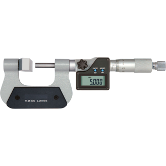Bügelmessschraube mit großem Amboss zum Messen von Dicken z.B. von Scheibenfräsern 0-25mm und Ablesung 0,001mm-Beschreibung lesen