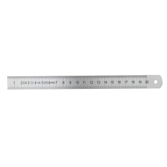 Maßstab mit mm- und 1/2mm-Teilung 0-150mm starre Ausführung-Beschreibung lesen