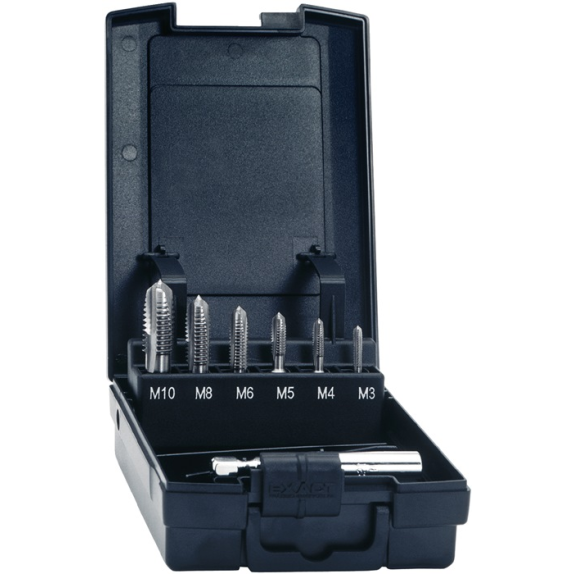 Embouts de taraudage 7 pièces HSSG 1/4 pouce 6KT boîte en plastique-Lire la description