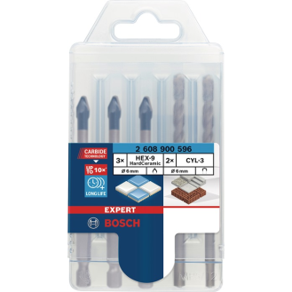 Keramikbohrersz Expert HardCeramic HEX-9 5-tlg.5 St.Schaft 6-kant-Beschreibung lesen