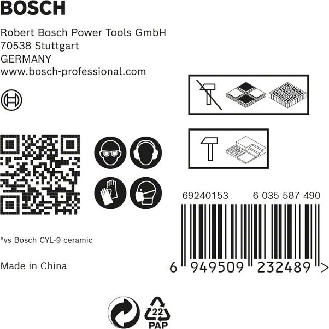 Keramikbohrersz Expert HardCeramic HEX-9 5-tlg.5 St.Schaft 6-kant-Beschreibung lesen