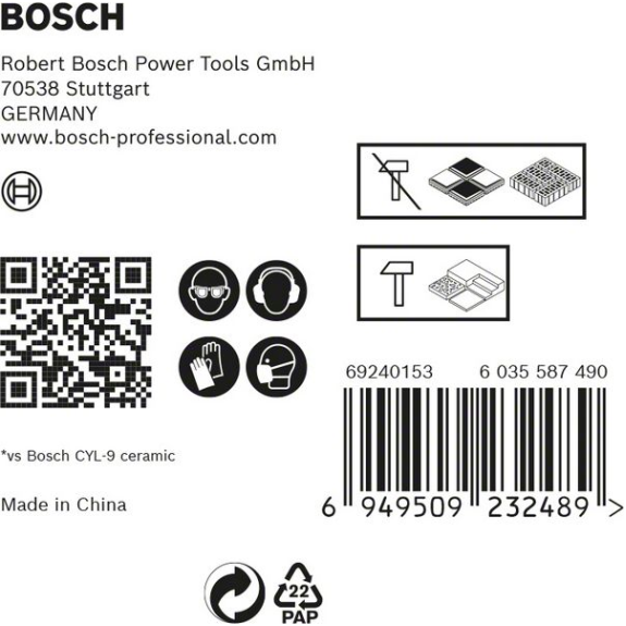 Keramikbohrersz Expert HardCeramic HEX-9 5-tlg.5 St.Schaft 6-kant-Beschreibung lesen
