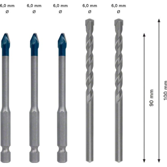 Keramikbohrersz Expert HardCeramic HEX-9 5-tlg.5 St.Schaft 6-kant-Beschreibung lesen
