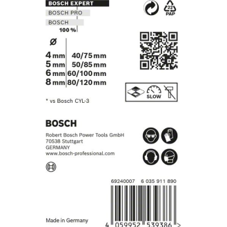 Bohrersz Expert MultiConstruction CYL-9 4-tlg.4/5/6/8mm zyl.-Beschreibung lesen