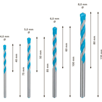 Bohrersz Expert MultiConstruction CYL-9 4-tlg.4/5/6/8mm zyl.-Beschreibung lesen