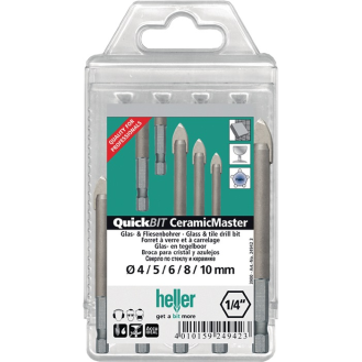 Bohrersz QuickBit Ceramik ter 5-tlg.D.4,5,6,8,10mm Schaft 6 kant-Beschreibung lesen