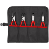 Sicherungsringzangensz 4-tlg.in Rolltasche 19-60mm