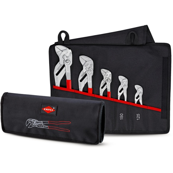 Zangenschlüsselset Inh.5-tlg.verchr.Rolltasche Zangenschlüsselset Inh.5-tlg.verchr.Rolltasche-Beschreibung lesen