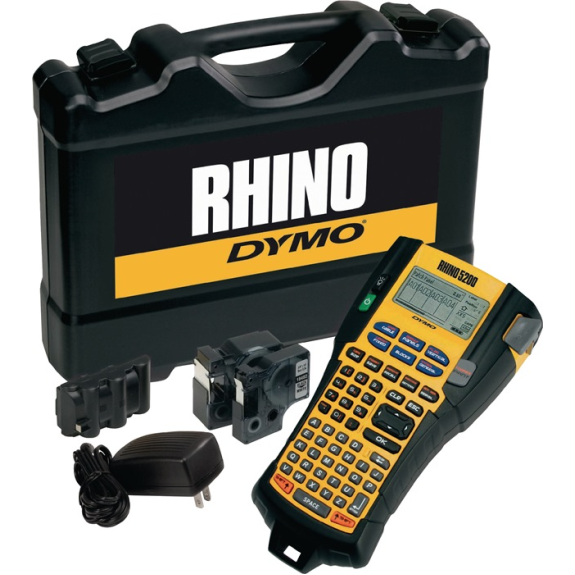 Beschriftungsgerät Rhino 5200 Schriftbandbreiten 6,9,12,19mm-Beschreibung lesen