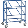 Eurokastenwagen Trgf.250kg für 6 Kästen 400x600mm mit offenem Rahmen brillantblau