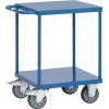 Tischwagen 2Ladeflächen L600xB600mm brillantblau Trgf.500kg Tischwagen 2Ladeflächen L600xB600mm brillantblau Trgf.500kg