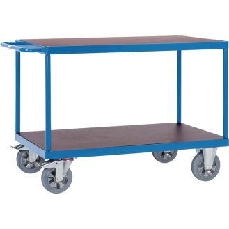 Tischwagen 2 Ladeflächen L1600xB800mm brillantblau Trgf.1200kg-Beschreibung lesen