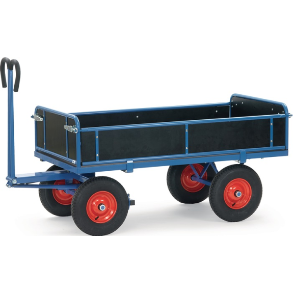 Handpritschenwagen m.4 Bordwänden Ladefl.L1200xB800mm Luft Bereifung Trgf.700kg Handpritschenwagen m.4 Bordwänden Ladefl.L1200xB800mm Luft Bereifung Trgf.700kg-Beschreibung lesen