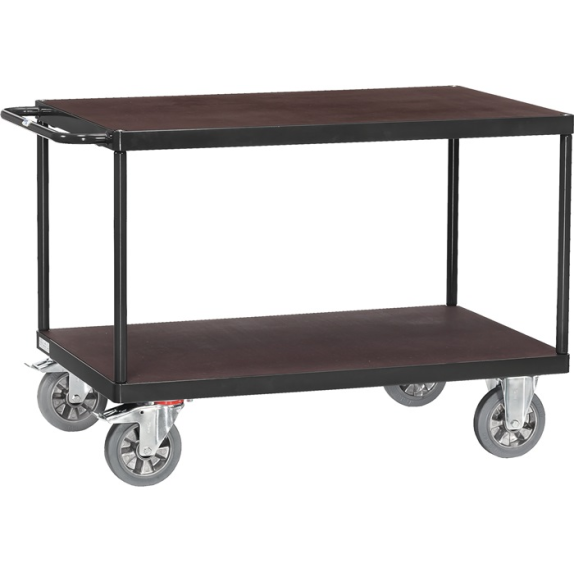 Tischwagen 2 Ladeflächen L2000xB800mm grau Trgf.1200 kg-Beschreibung lesen