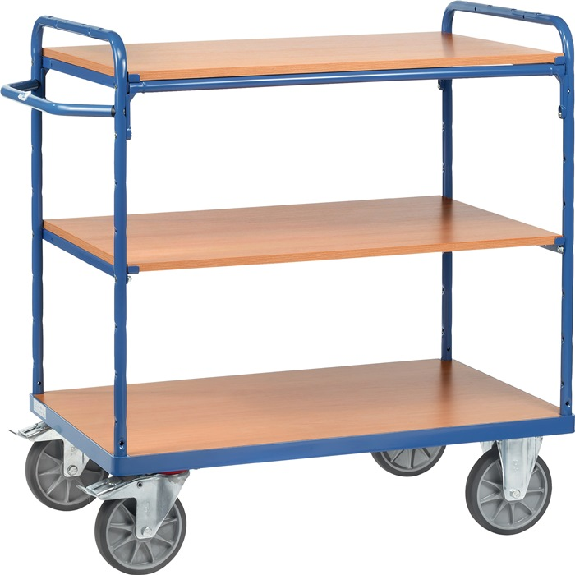 Etagenwagen L1200xB800xH1152mm Gesamt-Tragfähigkeit 600kg 3 Etagen Stirnwand offen Etagenwagen L1200xB800xH1152mm Gesamt-Tragfähigkeit 600kg 3 Etagen Stirnwand offen-Beschreibung lesen