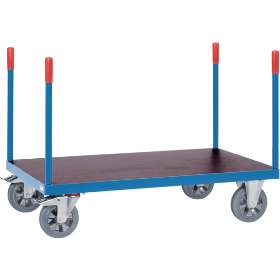 Rungenwagen Ladeflächen-L1200xB800mm STA brillantblau 4 Rungen Trgf.1200kg Rungenwagen Ladeflächen-L1200xB800mm STA brillantblau 4 Rungen Trgf.1200kg-Beschreibung lesen