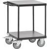 Tischwagen 2 Ladeflächen L600xB600mm grau Trgf.500 kg