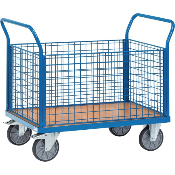 Vierwandwagen Drahtgitterwände Ladefl.-L1200xB800mm Wand-Höhe 500mm Trgf.600kg Vierwandwagen Drahtgitterwände Ladefl.-L1200xB800mm Wand-Höhe 500mm Trgf.600kg-Beschreibung lesen