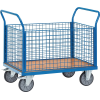 Vierwandwagen Drahtgitterwände Ladefl.-L1200xB800mm Wand-Höhe 500mm Trgf.600kg