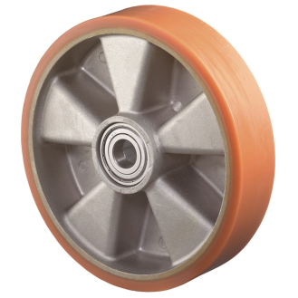 Erszrad D.150mm Trgf.550kg Guß-PU Achs-D.20mm Nabenl.60mm-Beschreibung lesen