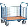 Dreiwandwagen Ladeflächen-L1200xB800mm Drahtgitter