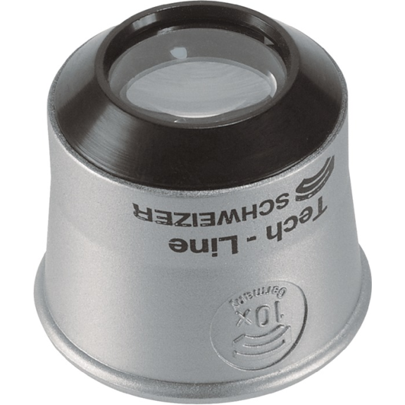 Uhrmacherlupe Tech-Line Vergr. Objectifs 10x-D.22,8 mm-Lire la description