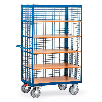Carrello a cassone 3392 con pareti in rete-Leggi tutto