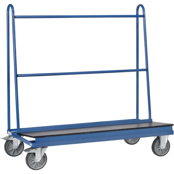 Plattenwagen eins.Ladefl.-L1500xB400mm STA brillantblau Trgf.500kg Plattenwagen eins.Ladefl.-L1500xB400mm STA brillantblau Trgf.500kg-Beschreibung lesen