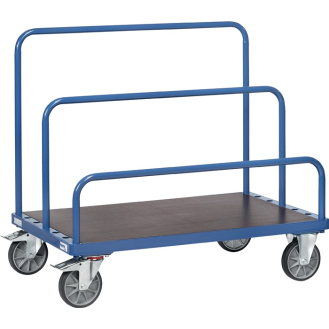Plattenwagen eins.Ladefl.-L1200xB800mm STA brillantblau Trgf.1200kg o.Bügel-Beschreibung lesen
