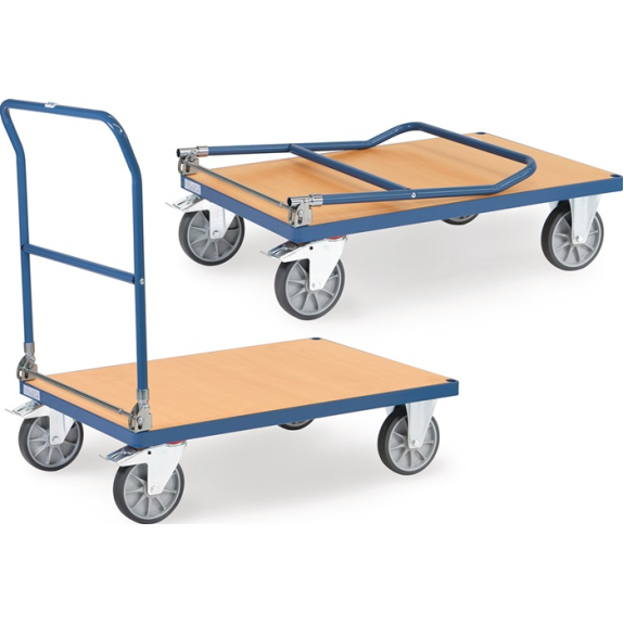 Pltformwagen Ladeflächen L1200xB800mm STA brillantblau Trgf.600kg Pltformwagen Ladeflächen L1200xB800mm STA brillantblau Trgf.600kg-Beschreibung lesen