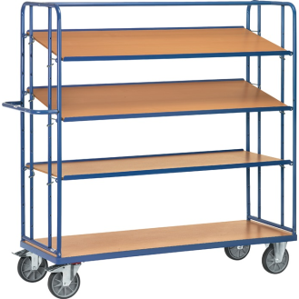 Etagenwagen L1430xB620xH1800mm Gesamt-Trgf.500kg 4 Etagen-Beschreibung lesen
